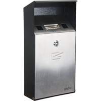 Cendrier, Montage mural, Acier inoxydable, Capacit&eacute; 1 Litre, Hauteur 11-4/5" Absolute Business Supply