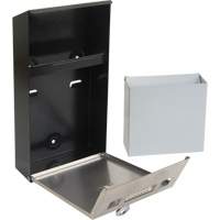 Cendrier, Montage mural, Acier inoxydable, Capacit&eacute; 1 Litre, Hauteur 11-4/5" Absolute Business Supply