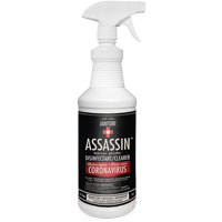 Nettoyant d&eacute;sinfectant pr&ecirc;t &agrave; l'emploi Janitori Assassin, 1 L, Bouteille &agrave; g&acirc;chette Absolute Business Supply