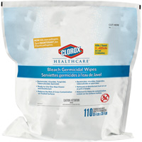 Recharge de lingettes d&eacute;sinfectantes &agrave; l'eau de Javel Healthcare Recharge, 110 lingettes Absolute Business Supply