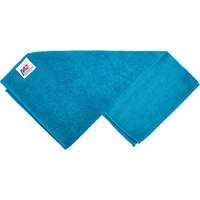 Chiffon de nettoyage, Microfibre, Bleu Absolute Business Supply