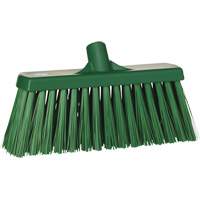 Heavy-Duty Push Broom, Stiff Bristles, 13", Polyester, Green Absolute Business Supply