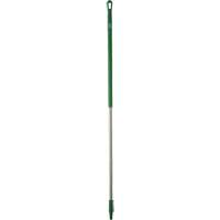 Handle, Broom/Brush/Pad Holder/Scraper/Squeegee, Green, Ergonomic, 59" L Absolute Business Supply