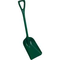 Pelle monobloc perceptible par d&eacute;tecteur de m&eacute;tal, Lame 10" x 14", Longueur de 37-1/2", Plastique, Vert Absolute Business Supply