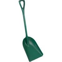 Pelle monobloc perceptible par d&eacute;tecteur de m&eacute;tal, Lame 13-3/4" x 17", Longueur de 42-1/2", Plastique, Vert Absolute Business Supply