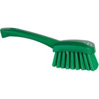 Short-Handled Washing Brush, Soft Bristles, 10-1/2" Long, Green Absolute Business Supply