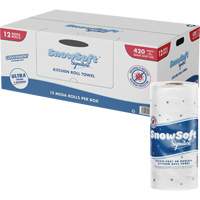 Rouleau dessuie-tout de cuisine Signature de Snow Soft, 2 Pli, 420 Feuilles/rouleau, 4,5" la, 11" lo Absolute Business Supply