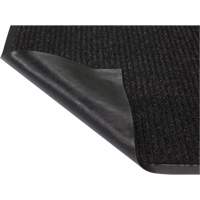 Tapis &agrave; nervures doubles, Essuie-pieds/grattoir, 3' x 5' x 1/4", Charbon Absolute Business Supply