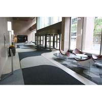 Tapis dentr&eacute;e Supreme Knob, Essuie-pieds/grattoir, 3-1/2' x 6' x 7/16", Charbon Absolute Business Supply