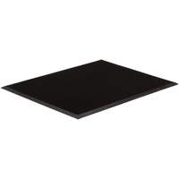 Tapis dentr&eacute;e Gritstop Fingermat, Caoutchouc, Grattoir Type, Motif Style pointe de doigt, 3' x 5', Noir Absolute Business Supply