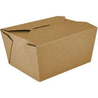 Kraft Take Out Food Containers, Corrugated, Rectangular Absolute Business Supply