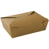 Kraft Take Out Food Containers, Corrugated, Rectangular Absolute Business Supply