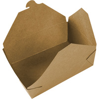 Kraft Take Out Food Containers, Corrugated, Rectangular Absolute Business Supply