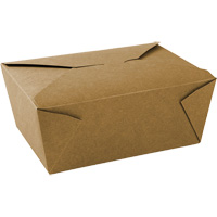 Kraft Take Out Food Containers, Corrugated, Rectangular Absolute Business Supply