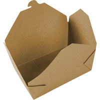 Kraft Take Out Food Containers, Corrugated, Rectangular Absolute Business Supply