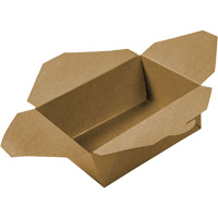 Kraft Take Out Food Containers, Corrugated, Rectangular Absolute Business Supply
