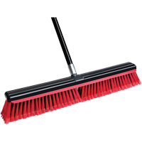 Squeegee Broom with Handle, 24", Medium, PVC Bristles Absolute Business Supply