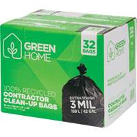 Sacs &agrave; ordures Green Home, Fort, 33" la x 48" lo, 3 mils, Noir, Capacit&eacute; 159 L (42 gal.) Absolute Business Supply