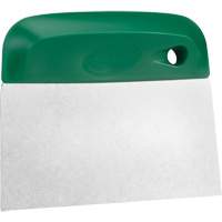 Flexible Stainless Steel Dough Cutter/Scraper, Green, 4-1/2" W x 5-3/4" L Absolute Business Supply