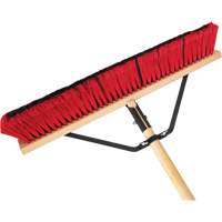 Balai-brosse &agrave; manche renforc&eacute;, 24", Moyen, Soies PVC Absolute Business Supply