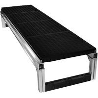 Trousse de plateforme de travail modulaire en aluminium lisse FOUNDATION, 18" la x 72" pr, Capacit&eacute; de 400 lb, Enti&egrave;rement soud&eacute; Absolute Business Supply
