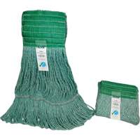 Wide-Band Mop Head, Antimicrobial/Floor Finishing/Specialty, Cotton/Rayon/Synthetic, Loop Style Absolute Business Supply