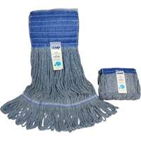 Wide-Band Mop Head, Antimicrobial/Floor Finishing/Specialty, Cotton/Rayon/Synthetic, Loop Style Absolute Business Supply