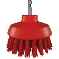 HyDrive Round Drill Brush, Extra Stiff Bristles, 3-1/10" Long, Red Absolute Business Supply