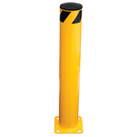 Safety Bollard, Steel, 36" H x 5.5" W, Yellow Absolute Business Supply