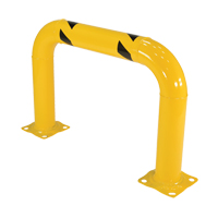 Garde-corps &agrave; profil &eacute;lev&eacute; pour machines, 3' la x 2' h, Jaune Absolute Business Supply