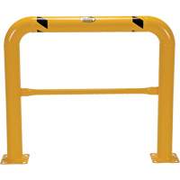 Garde-corps &agrave; profil &eacute;lev&eacute; pour machines, 4' la x 3,5' h, Jaune Absolute Business Supply