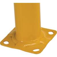 Garde-corps &agrave; profil &eacute;lev&eacute; pour machines, 4' la x 3,5' h, Jaune Absolute Business Supply