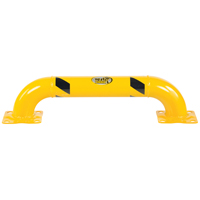 Garde-corps &agrave; profil bas pour rayonnages, 3' la x 0,75' h, Jaune Absolute Business Supply