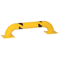 Garde-corps &agrave; profil bas pour rayonnages, 3' la x 0,75' h, Jaune Absolute Business Supply