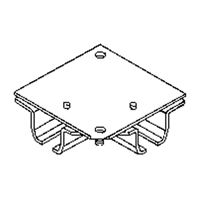 Ceiling Mount Curtain Partition 90° Corner Connector Absolute Business Supply