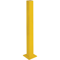 Heavy-Duty Bollards, Steel, 48" H x 4" W, Yellow Absolute Business Supply