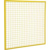 Composantes pour partitions & cloisons grillag&eacute;es - Panneaux, 4' h x 4' la, Jaune Absolute Business Supply