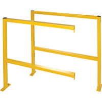 Perimeter Guards - Tubular Style, 48" W x 49-1/2" H, Yellow Absolute Business Supply