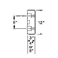 Butoirs de quai en caoutchouc moul&eacute;s, Caoutchouc, 30" la x 4" p x 10" h Absolute Business Supply