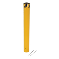 Pour-In-Place Bollards, Steel, 36-1/2" H x 5-9/16" W, Yellow Absolute Business Supply