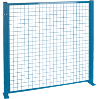 Protecteurs de p&eacute;rim&egrave;tre - Style treillis m&eacute;tallique, 4' h x 4' la, Bleu Absolute Business Supply