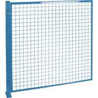 Protecteurs de p&eacute;rim&egrave;tre - Style treillis m&eacute;tallique, 4' h x 4' la, Bleu Absolute Business Supply