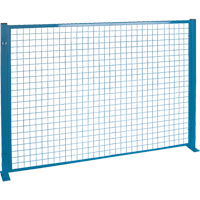 Protecteurs de p&eacute;rim&egrave;tre - Style treillis m&eacute;tallique, 4' h x 8' la, Bleu Absolute Business Supply