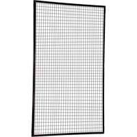 Adjustable Perimeter Guard Panel, 8' H x 5' W, Black Absolute Business Supply