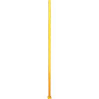 Adjustable Perimeter Guard In-Line Post, 4" W x 96" H, Yellow Absolute Business Supply