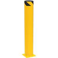 Safety Pipe Bollard, Steel, 42" H x 6-5/8" W, Yellow Absolute Business Supply