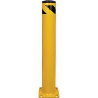 Butoir de s&eacute;curit&eacute;, Acier, 36" h x 5-1/2" la, Jaune Absolute Business Supply