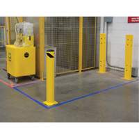 Butoir de s&eacute;curit&eacute;, Acier, 36" h x 5-1/2" la, Jaune Absolute Business Supply