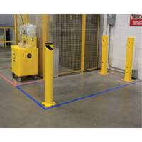 Safety Bollard, Steel, 42" H x 5-1/2" W, Yellow Absolute Business Supply