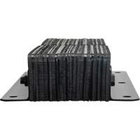 Laminated Dock Bumpers, Vertical, Rubber, 11" W x 4" D x 24" H Absolute Business Supply